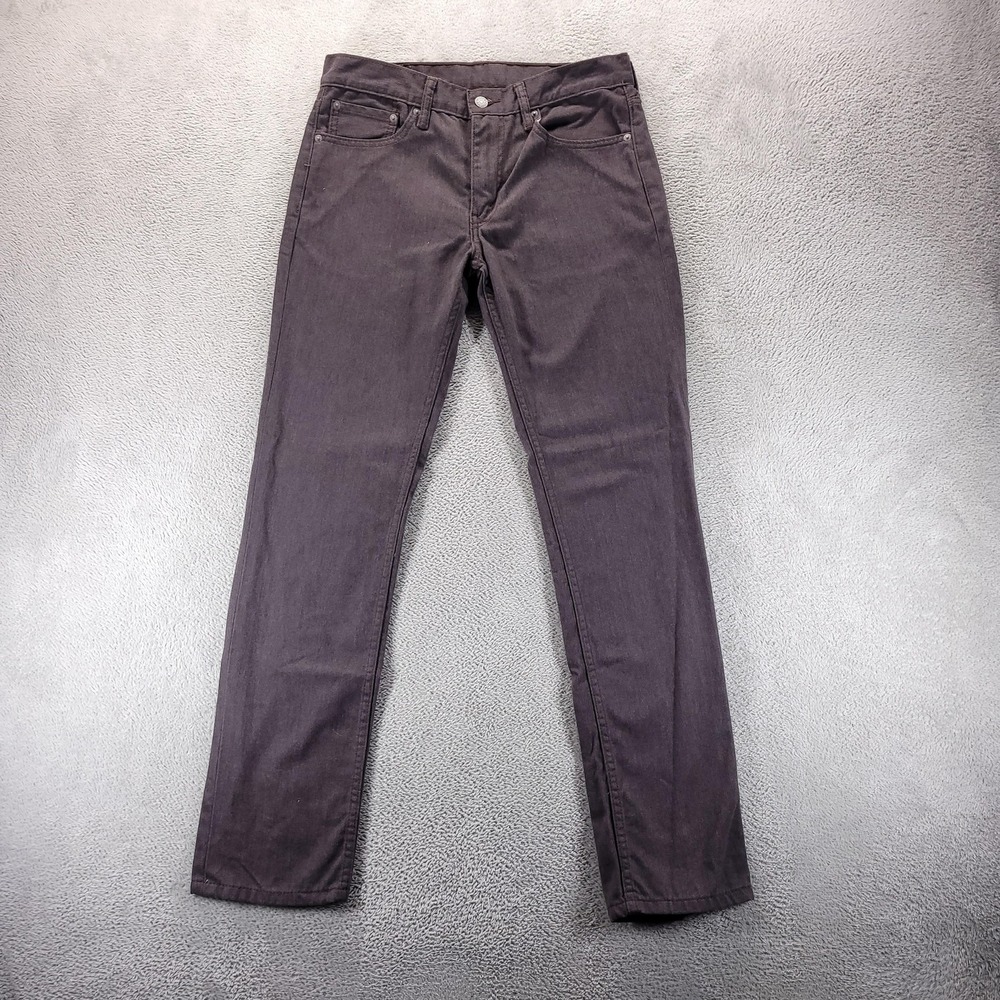 Levi's Jeans Mens 32x32 Brown 511 Slim Tapered Dark Wash Denim 04511-2026